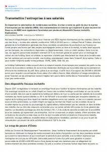 Hablan de nosotros, Transmisión de empresas España, transmisión de PYMES España