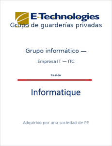 Lista de recomendaciones, Transmisión de empresas España, transmisión de PYMES España